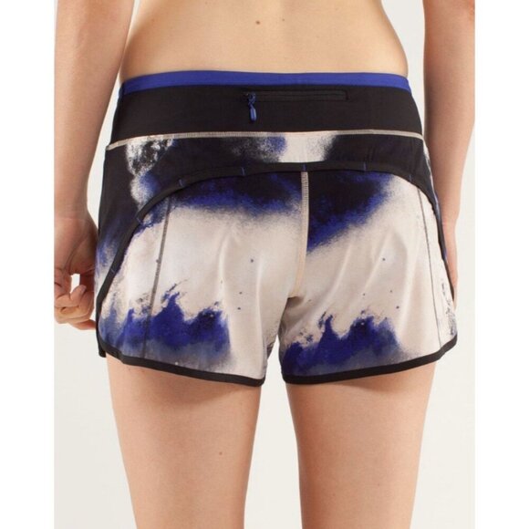 Lululemon Turbo Run Athletic Shorts Women 6 Colorful Yoga Gym Workout Running - Picture 4 of 10